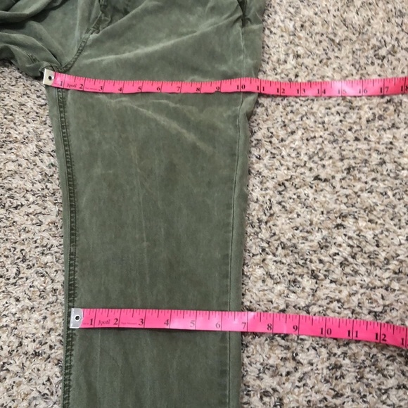 Paige Pants Size 30 Olive Army Green - Picture 7 of 10